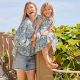 Womens Josephine Top - Blue Lisbon Floral