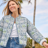 Womens Jaden Jacket - Blue Lisbon Floral