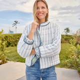 Womens Jaden Jacket - Blue Lisbon Floral