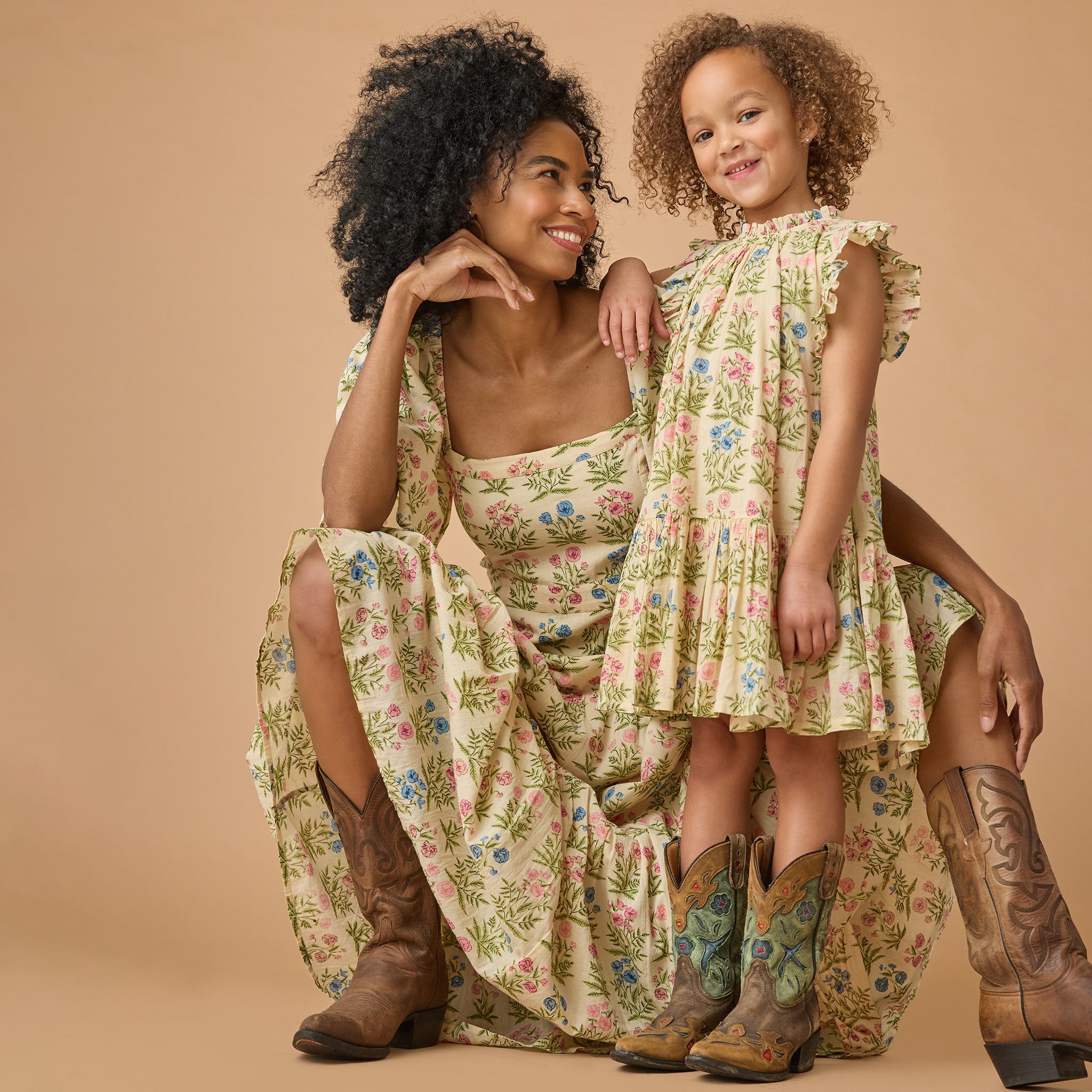 Girls Harper Dress - Leafy Floral 7 Girls Harper Dress - Leafy Floral 7
