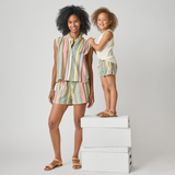 Girls Millie Short - Parade Stripe