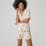 Womens Short PJ Set - Lavender Dandelion