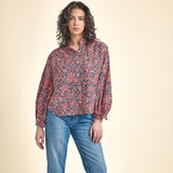 Womens Josephine Top - Paisley Vines