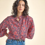Womens Josephine Top - Paisley Vines