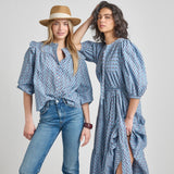 Womens Misha Top - Light Blue Carnation