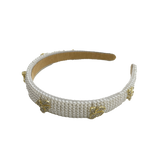 Pearl Bow Charm Headband