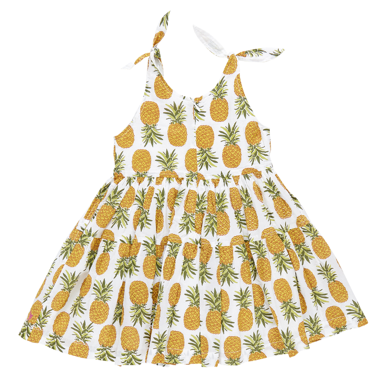 Girls Taylor Dress - Pineapple