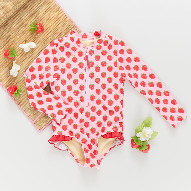 Girls Arden Suit - Strawberries