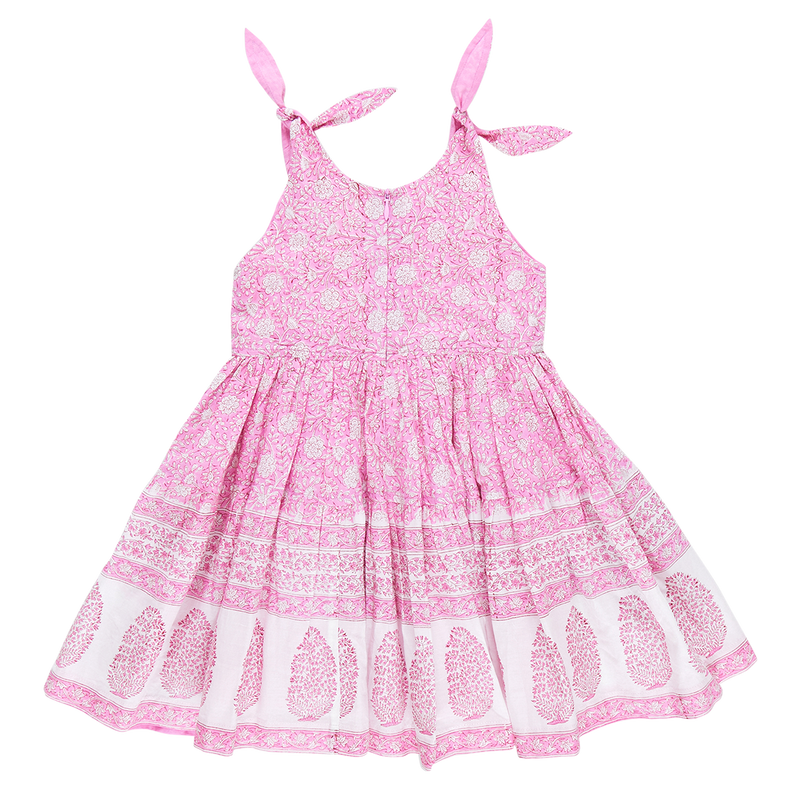 Girls Taylor Dress - Pink Garden