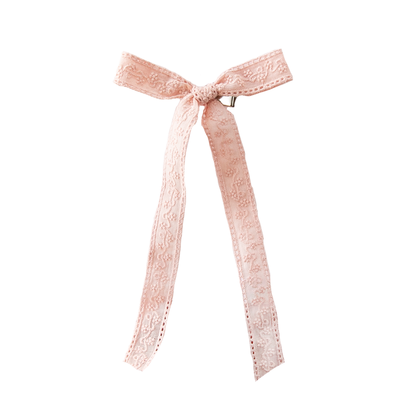 Statement Ribbon Bow - Lace