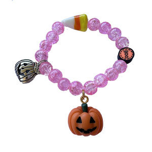 Halloween Bracelet - Pink Pumpkin
