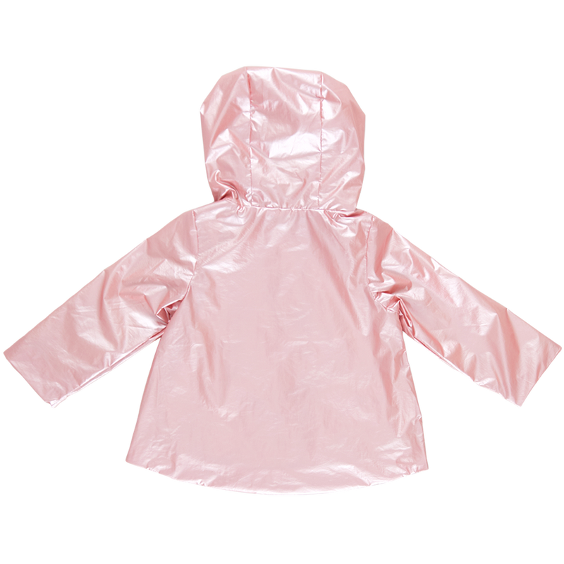 Girls Rafa Rain Coat - Pink Metallic