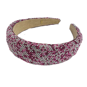 Fully Crystalized Headband - Pink