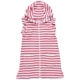 Girls Terry Coverup - Rapture Rose Stripe