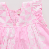Girls Courtney Dress - Pink Bouquet Floral