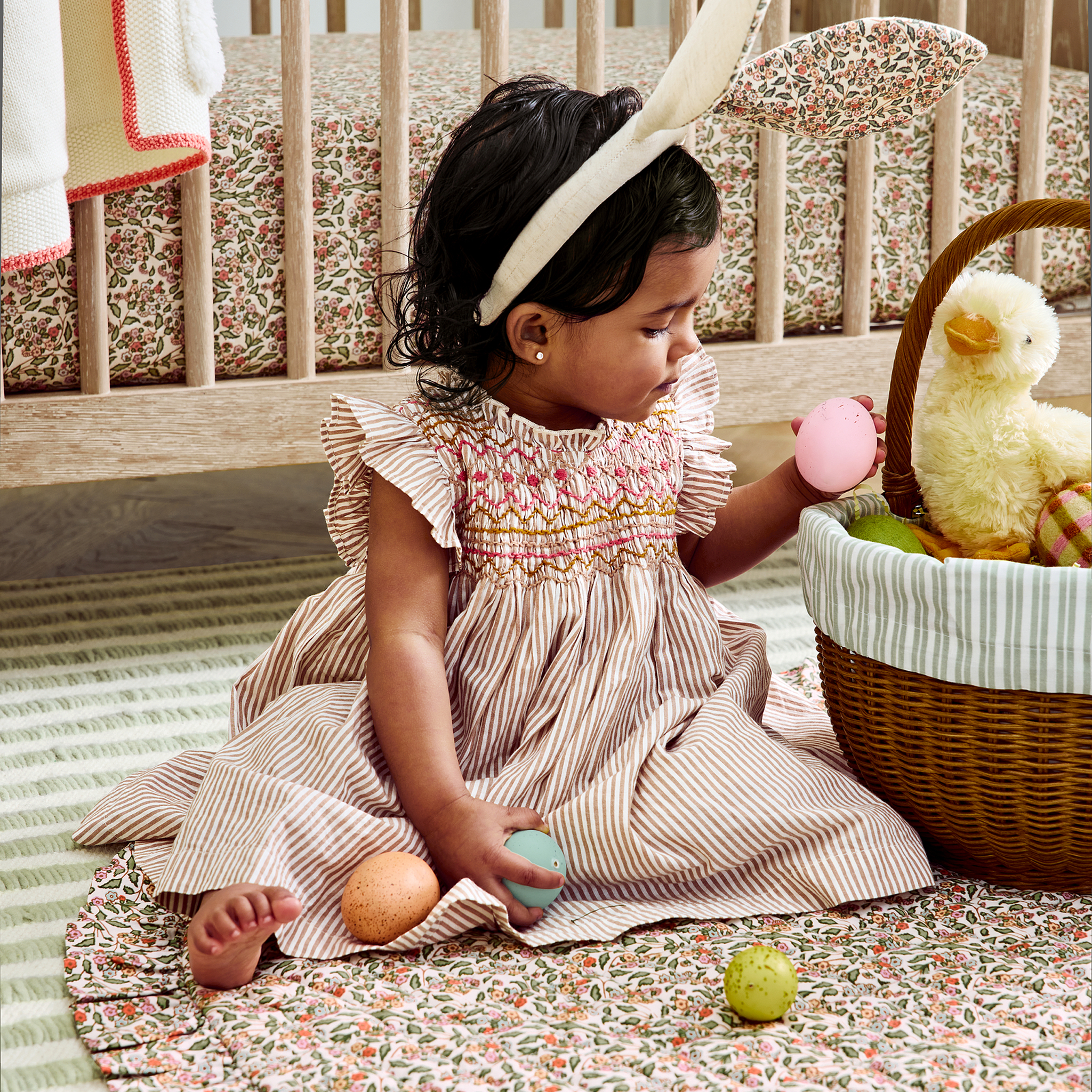 Baby Girls Stevie Dress - Tawny Brown Stripe Tawny Brown Stripe / 0/3M Baby Girls Stevie Dress - Tawny Brown Stripe Tawny Brown Stripe / 0/3M