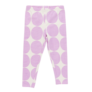 Girls Organic Legging - Lavender Dot