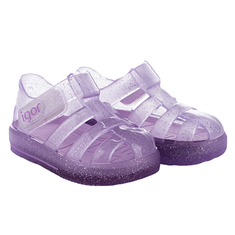 Star Glitter Shoe - Purple