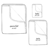 Reversible Twin Quilt - Jade Dandelion