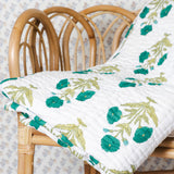 Reversible Twin Quilt - Jade Dandelion
