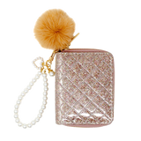 Quilted Pearl Strap Wallet - Rainbow