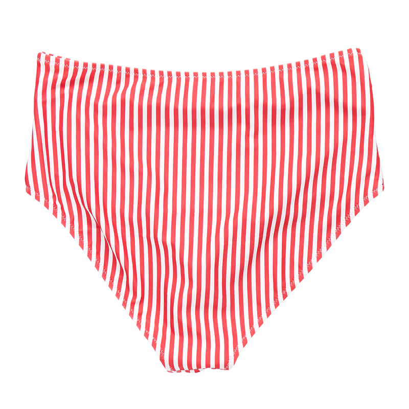 Womens Courtney Swim Bottom - Red Stripe