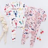 Baby Ruffle Bamboo Romper - Grandmas Pie