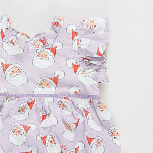 Baby Girls Jennifer Bubble - Lavender Santas