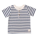Scout Henley T-Shirt - Navy Stripe
