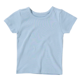 Short Sleeve Seesaw Rib T-Shirt - Light Blue