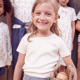 Short Sleeve Seesaw Rib T-Shirt - Pink