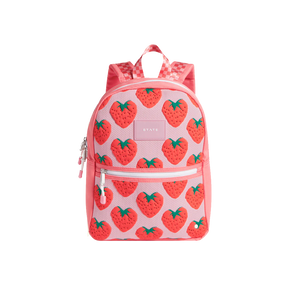 State Mini Kane Travel Backpack - Strawberry Intarsia