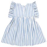 Girls Sarita Dress - Blue Stripe