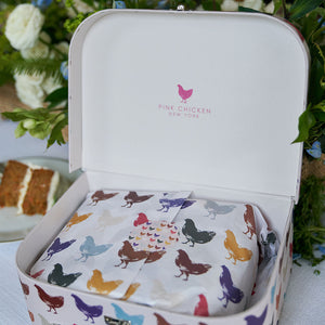 Gift Suitcase - Multi Chickens