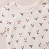 Hopscotch T-Shirt Dress - Tennis Rackets