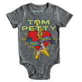 Tom Petty Short Sleeve Onesie - Tri Grey