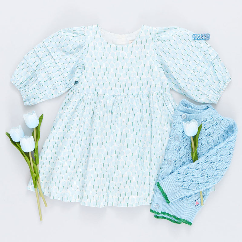 Girls Constance Sweater - Crystal Blue