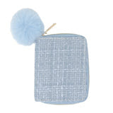 Tweed Wallet - Blue