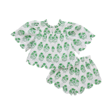 Baby Girls Misha Scallop 2-Piece Set - Green Strawflower