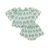Baby Girls Misha Scallop 2-Piece Set - Green Strawflower
