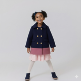Girls Beck Peacoat - Navy