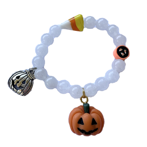 Halloween Bracelet - White Pumpkin