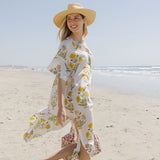 Womens Gaella Kaftan - Gold Oversized Dandelion