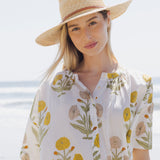 Womens Gaella Kaftan - Gold Oversized Dandelion