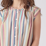 Womens Misha Dress - Multi Vintage Stripe