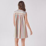 Womens Misha Dress - Multi Vintage Stripe