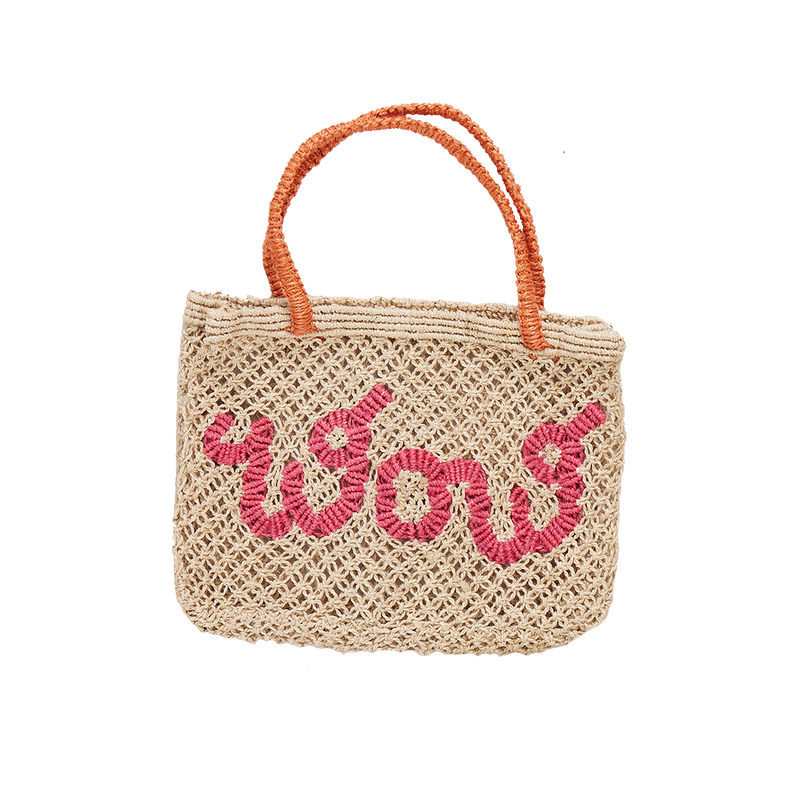 Tracy Bag - Wow (Hot Pink on Natural)