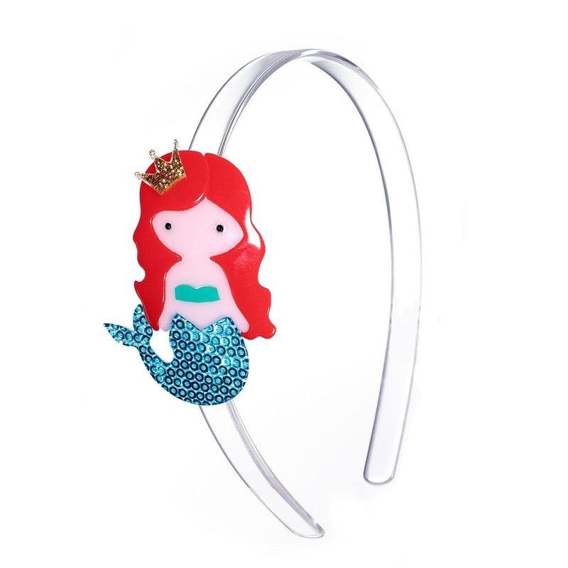 Pink Chicken Mermaid Headband - Red Hair 