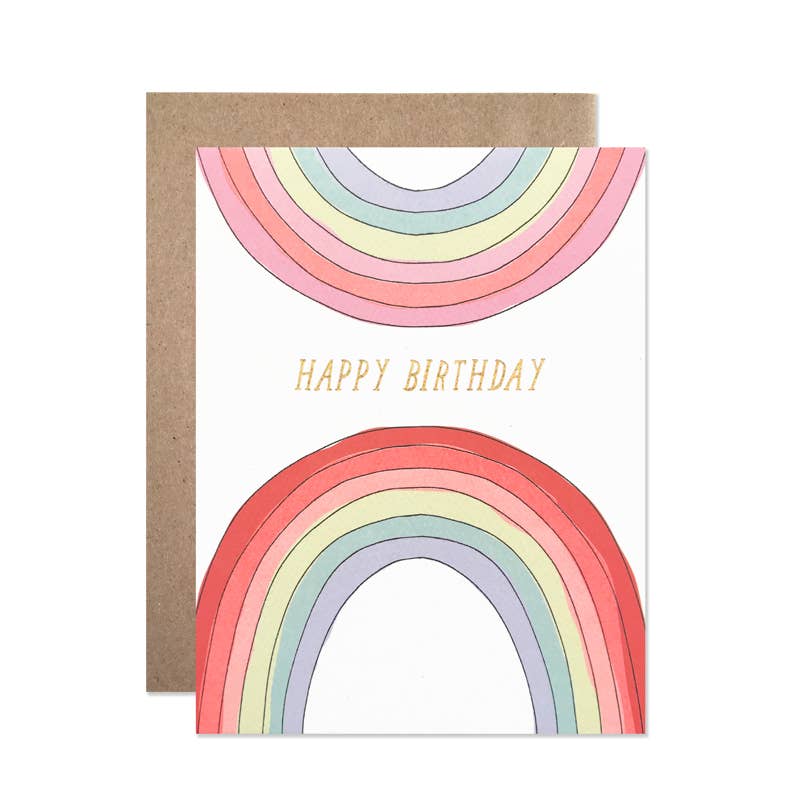 Pink Chicken Birthday / Happy Birthday Rainbow 