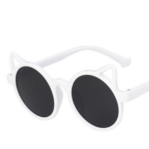 Pink Chicken Kitty Cat Sunglasses - White 